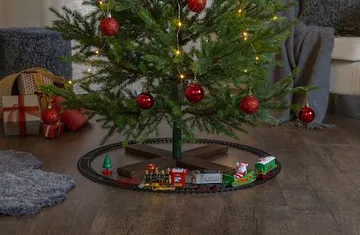 X-mas Train dekorativt sceneri 103 cm - Flerfarget - Innredning - Julepynt & helgedekorasjon - Julepynt & juledekorasjon - Juleengel & julefigur