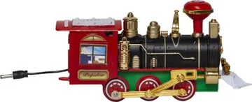 X-mas Train dekorativt sceneri 103 cm - Flerfarget - Innredning - Julepynt & helgedekorasjon - Julepynt & juledekorasjon - Juleengel & julefigur