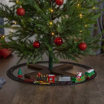 X-mas Train dekorativt sceneri 103 cm - Flerfarget - Innredning - Julepynt & helgedekorasjon - Julepynt & juledekorasjon - Juleengel & julefigur