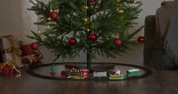 X-mas Train dekorativt sceneri 103 cm - Flerfarget - Innredning - Julepynt & helgedekorasjon - Julepynt & juledekorasjon - Juleengel & julefigur