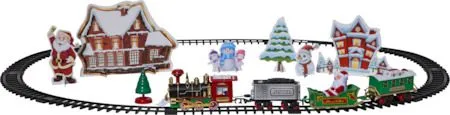 X-mas Train dekorativt sceneri 103 cm - Flerfarget - Innredning - Julepynt & helgedekorasjon - Julepynt & juledekorasjon - Juleengel & julefigur
