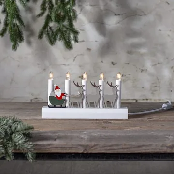 Julia lysestake 28 cm - flerfarget - Innredning - Julepynt & helgedekorasjon - Julepynt & juledekorasjon