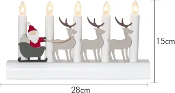 Julia lysestake 28 cm - flerfarget - Innredning - Julepynt & helgedekorasjon - Julepynt & juledekorasjon