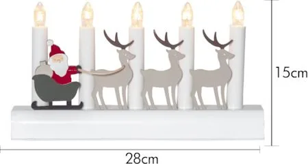 Julia lysestake 28 cm - flerfarget - Innredning - Julepynt & helgedekorasjon - Julepynt & juledekorasjon