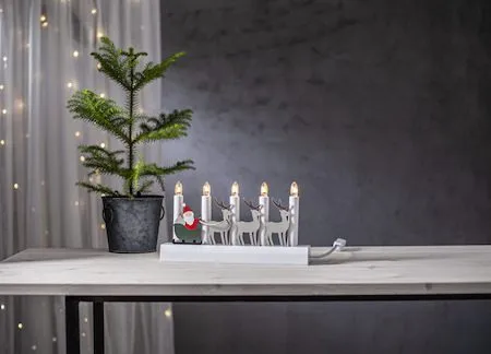 Julia lysestake 28 cm - flerfarget - Innredning - Julepynt & helgedekorasjon - Julepynt & juledekorasjon