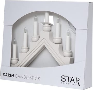 Karin lysestake 42 cm - hvit - Innredning - Julepynt & helgedekorasjon - Julepynt & juledekorasjon