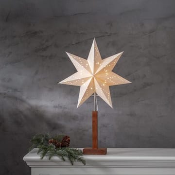 Karo Stjerne på fot 43 cm - hvit og akasie - Innredning - Julepynt & helgedekorasjon - Julepynt & juledekorasjon