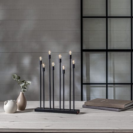 Ladda lysestake 29 cm - svart - Innredning - Julepynt & helgedekorasjon - Julepynt & juledekorasjon