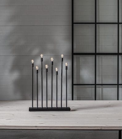 Ladda lysestake 29 cm - svart - Innredning - Julepynt & helgedekorasjon - Julepynt & juledekorasjon