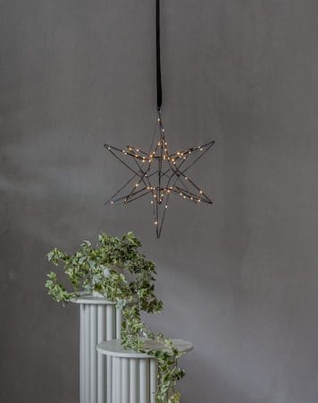 Lizzy stjerne 47 cm - Svart - Innredning - Julepynt & helgedekorasjon - Julepynt & juledekorasjon