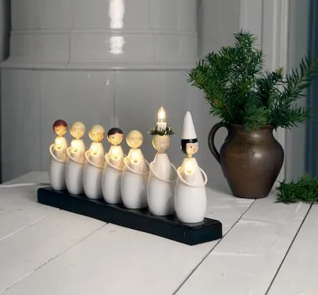 Luciatog lysestake 48 cm - hvit - Innredning - Julepynt & helgedekorasjon - Julepynt & juledekorasjon