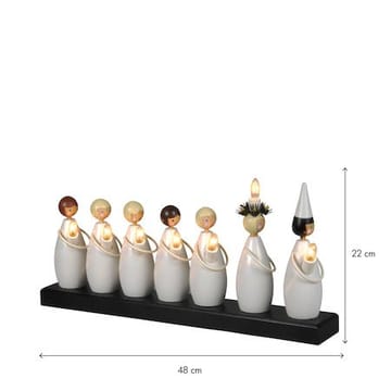 Luciatog lysestake 48 cm - hvit - Innredning - Julepynt & helgedekorasjon - Julepynt & juledekorasjon