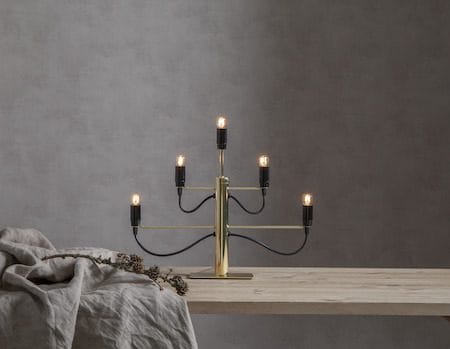 Milano lysestake 46 cm - Messing - Innredning - Julepynt & helgedekorasjon - Julepynt & juledekorasjon