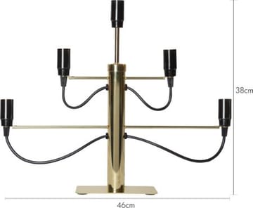 Milano lysestake 46 cm - Messing - Innredning - Julepynt & helgedekorasjon - Julepynt & juledekorasjon