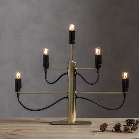 Milano lysestake 46 cm - Messing - Innredning - Julepynt & helgedekorasjon - Julepynt & juledekorasjon