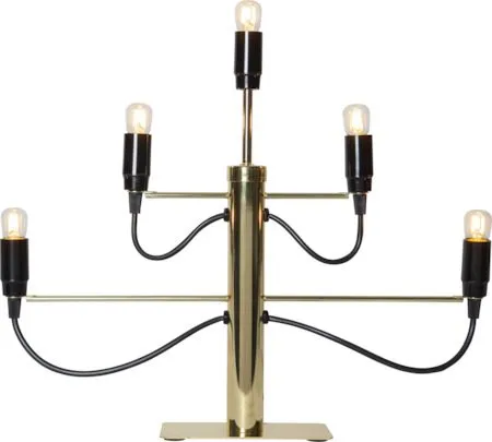 Milano lysestake 46 cm, Messing