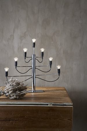 Milano lysestake 60 cm - krom - Innredning - Julepynt & helgedekorasjon - Julepynt & juledekorasjon