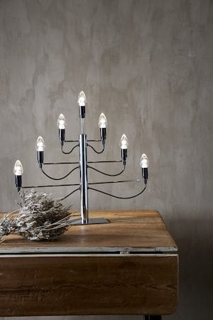 Milano lysestake 60 cm - krom - Innredning - Julepynt & helgedekorasjon - Julepynt & juledekorasjon