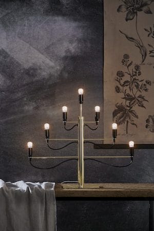 Milano lysestake 60 cm - messingfarget - Innredning - Julepynt & helgedekorasjon - Julepynt & juledekorasjon