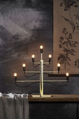 Milano lysestake 60 cm - messingfarget - Innredning - Julepynt & helgedekorasjon - Julepynt & juledekorasjon