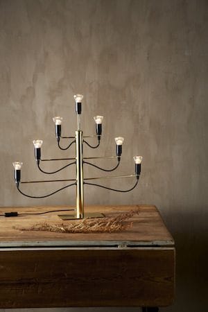 Milano lysestake 60 cm - messingfarget - Innredning - Julepynt & helgedekorasjon - Julepynt & juledekorasjon