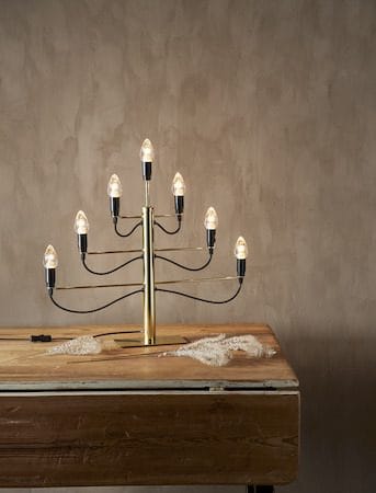 Milano lysestake 60 cm - messingfarget - Innredning - Julepynt & helgedekorasjon - Julepynt & juledekorasjon