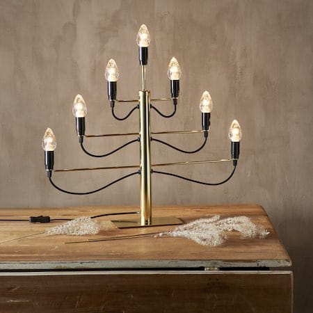 Milano lysestake 60 cm - messingfarget - Innredning - Julepynt & helgedekorasjon - Julepynt & juledekorasjon