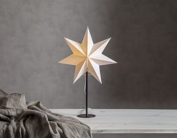 Mixa stjerne på fot 50 cm - hvit med svart fot - Innredning - Julepynt & helgedekorasjon - Julepynt & juledekorasjon