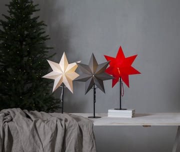 Mixa stjerne på fot 50 cm - hvit med svart fot - Innredning - Julepynt & helgedekorasjon - Julepynt & juledekorasjon