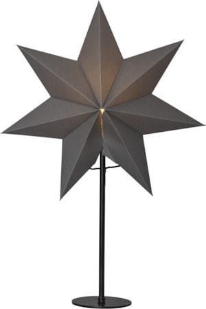 Mixa stjerne på fot 50 cm - grå med svart fot - Innredning - Julepynt & helgedekorasjon - Julepynt & juledekorasjon