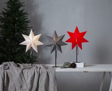 Mixa stjerne på fot 50 cm - hvit med svart fot - Innredning - Julepynt & helgedekorasjon - Julepynt & juledekorasjon