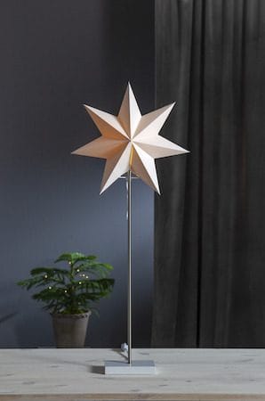 Moa fot, skjerm og stjerne 82 cm - hvit - Innredning - Julepynt & helgedekorasjon - Julepynt & juledekorasjon