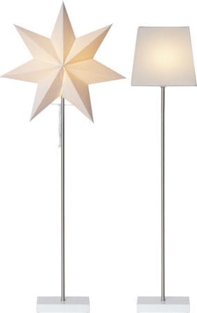 Moa fot, skjerm og stjerne 82 cm - hvit - Innredning - Julepynt & helgedekorasjon - Julepynt & juledekorasjon