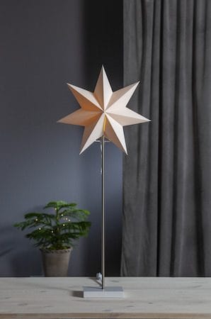 Moa fot, skjerm og stjerne 82 cm - hvit - Innredning - Julepynt & helgedekorasjon - Julepynt & juledekorasjon