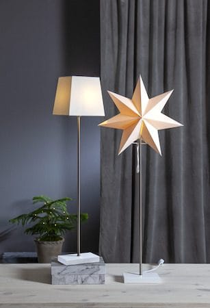 Moa fot, skjerm og stjerne 82 cm - hvit - Innredning - Julepynt & helgedekorasjon - Julepynt & juledekorasjon