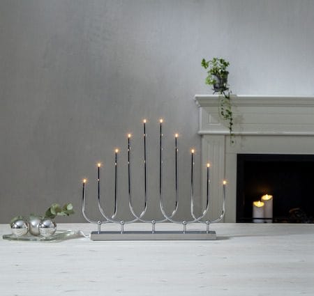 Novum lysestake 46 cm - krom - Innredning - Julepynt & helgedekorasjon - Julepynt & juledekorasjon