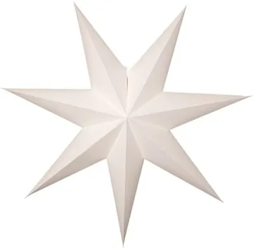 Plain papirstjerne 90 cm - Hvit - Innredning - Julepynt & helgedekorasjon - Julepynt & juledekorasjon