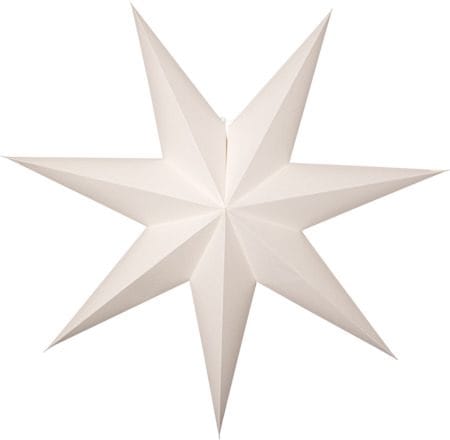 Plain papirstjerne 90 cm - Hvit - Innredning - Julepynt & helgedekorasjon - Julepynt & juledekorasjon