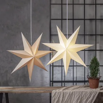 Plain papirstjerne 90 cm - beige - Innredning - Julepynt & helgedekorasjon - Julepynt & juledekorasjon