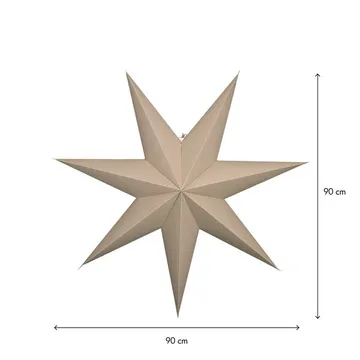 Plain papirstjerne 90 cm - beige - Innredning - Julepynt & helgedekorasjon - Julepynt & juledekorasjon