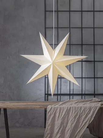Plain papirstjerne 90 cm - Hvit - Innredning - Julepynt & helgedekorasjon - Julepynt & juledekorasjon