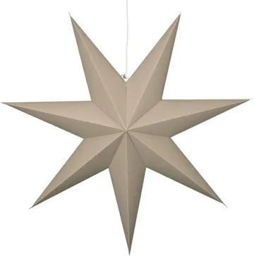 Plain papirstjerne 90 cm - beige - Innredning - Julepynt & helgedekorasjon - Julepynt & juledekorasjon
