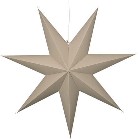 Plain papirstjerne 90 cm - beige - Innredning - Julepynt & helgedekorasjon - Julepynt & juledekorasjon