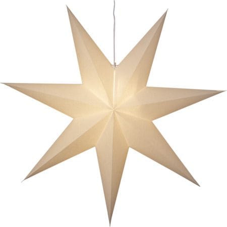 Plain papirstjerne 90 cm - Hvit - Innredning - Julepynt & helgedekorasjon - Julepynt & juledekorasjon