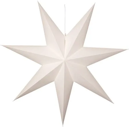 Plain papirstjerne 90 cm - Hvit - Innredning - Julepynt & helgedekorasjon - Julepynt & juledekorasjon