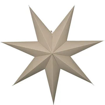 Plain papirstjerne 90 cm - beige - Innredning - Julepynt & helgedekorasjon - Julepynt & juledekorasjon