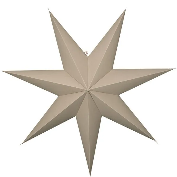Plain papirstjerne 90 cm - beige - Innredning - Julepynt & helgedekorasjon - Julepynt & juledekorasjon