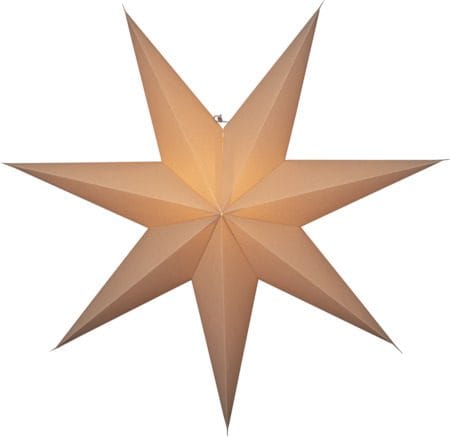 Plain papirstjerne 90 cm - beige - Innredning - Julepynt & helgedekorasjon - Julepynt & juledekorasjon