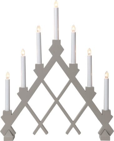 Rut lysestake 43 cm, beige