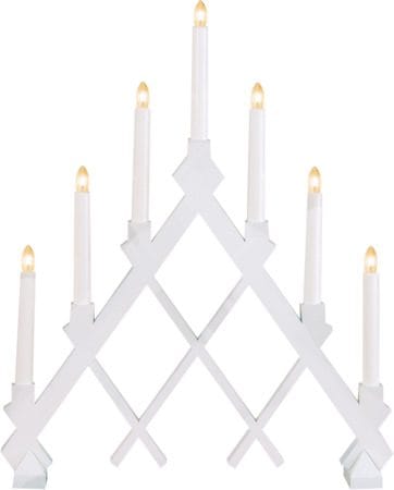 Rut lysestake 43 cm - hvit - Innredning - Julepynt & helgedekorasjon - Julepynt & juledekorasjon